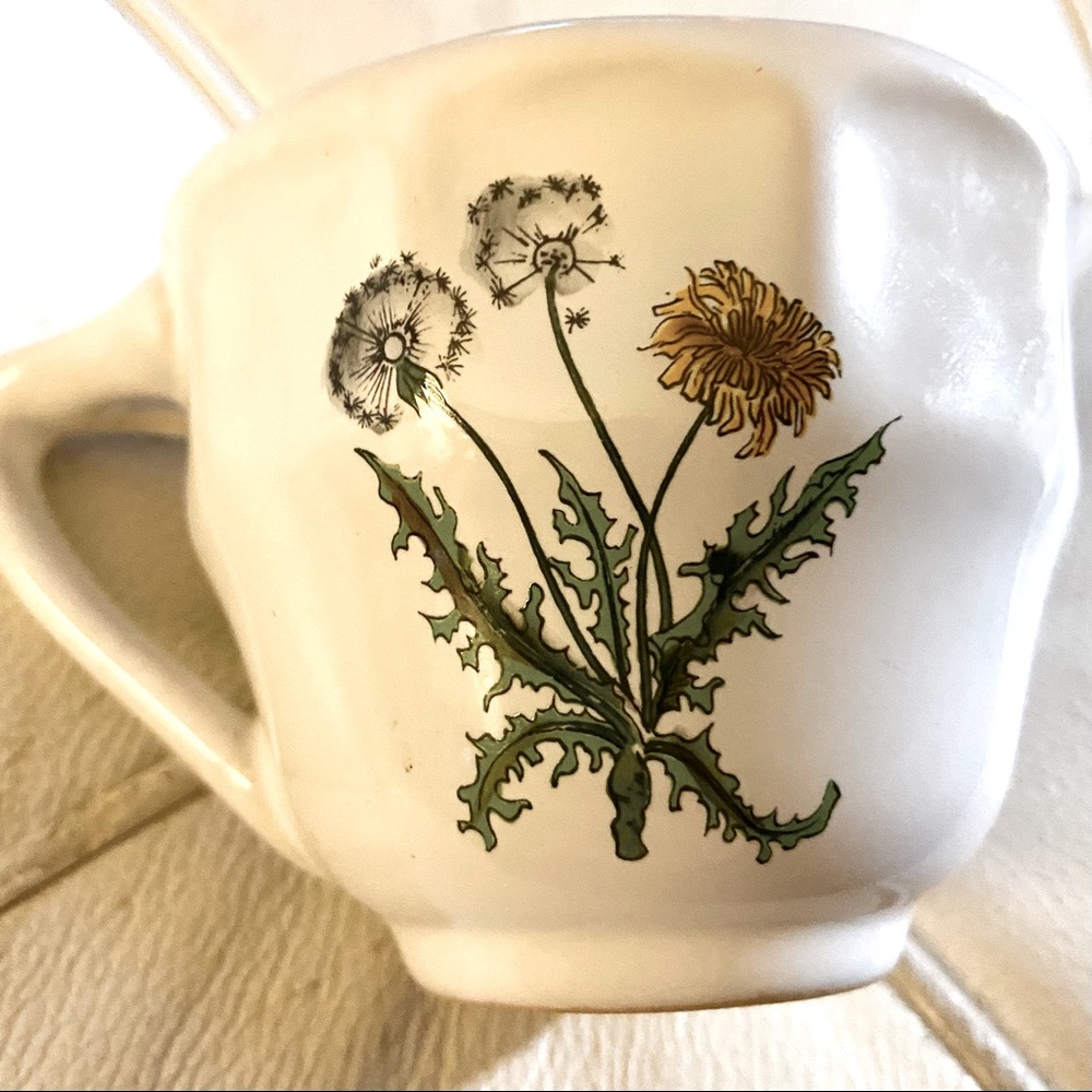 Kneipp werke cup for tea or coffee dandelion print good condition from Germany